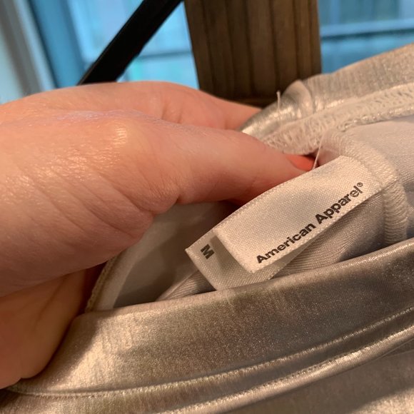 Vintage American Apparel Silver Leggings - Picture 5 of 9